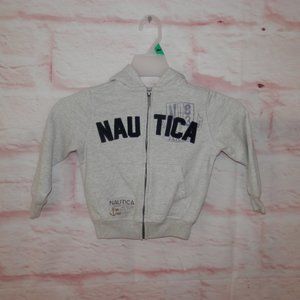 NAUTICA  Kids Size 3T Full Zip Up Long Sleeve Hooded Jacket Sweatshirt Coat 3611